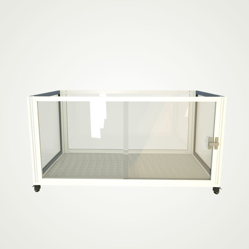 Portable Purple Metal Pet Cage mit 4 Rädern für kleine bis mittlere Haustiere