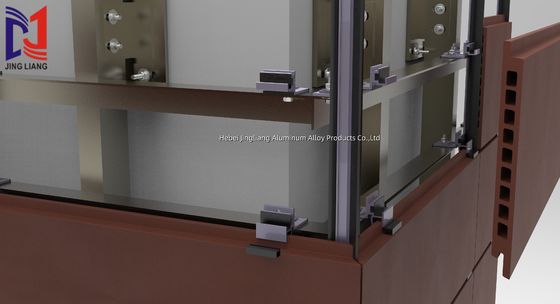 Terrakottaventiliertes Fassadenstützsystem für 30mm-Panel mit hoher Konstruktionsleistung